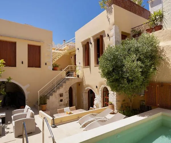 Willa Byblos Walking Distance To Everything With Private Pool & Bbq Retimno